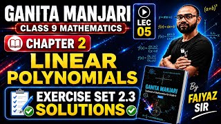 Class 9 Maths | Linear Polynomials | CBSE | Ganita Manjari #GanitaManjari