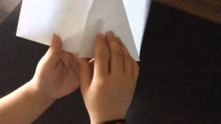 How to fold a paper airplane