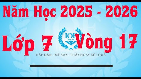 Đáp Án IOE Lớp 8 Vòng 17 Năm Học 2025-2026
