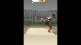 My first back handspring ever 😍😍😍😍 #shorts