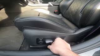 How to Change Seat Position in BMW Series 8 II ( 2018 - now ) - Adjust Seat Position