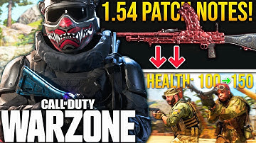 WARZONE: Surprise 1.54 Update PATCH NOTES! (Bren Nerf, Health Changes & More)