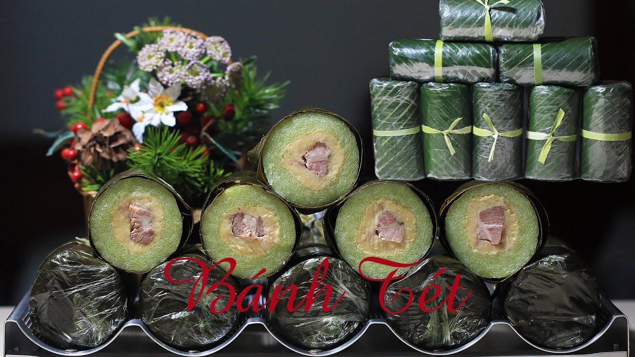 Bánh Tét Hấp Nhanh Tuyệt Đep- Steamed Cylindrical Sticky Rice Cakes
