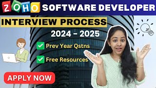 ZOHO💥 Software Developer Complete Interview Process 2024 - 2025 in Tamil | IT Jobs for Freshers🚀👩‍💻