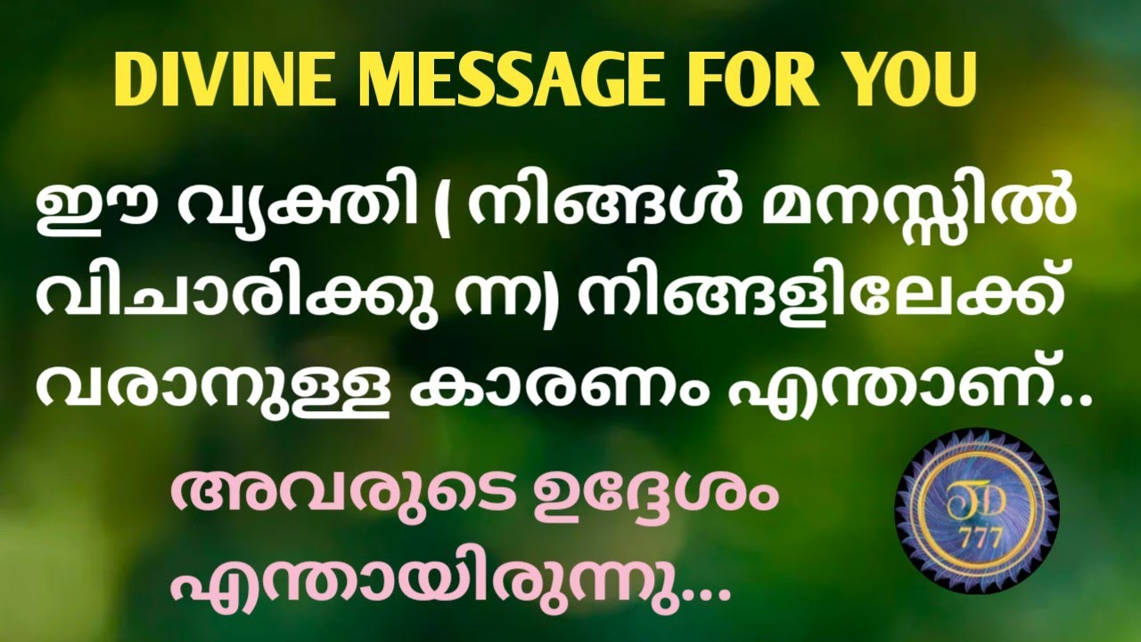 ഈ വ്യക്തി നിങ്ങളിലേക്ക് വരാനുള്ള കാരണം എന്താണ്..@tarotdexterity777