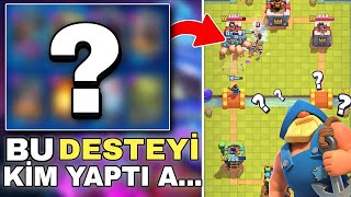 Gi̇zli̇ Destemi̇ Buldum Bunu Ki̇m Yapti? Clash Royale