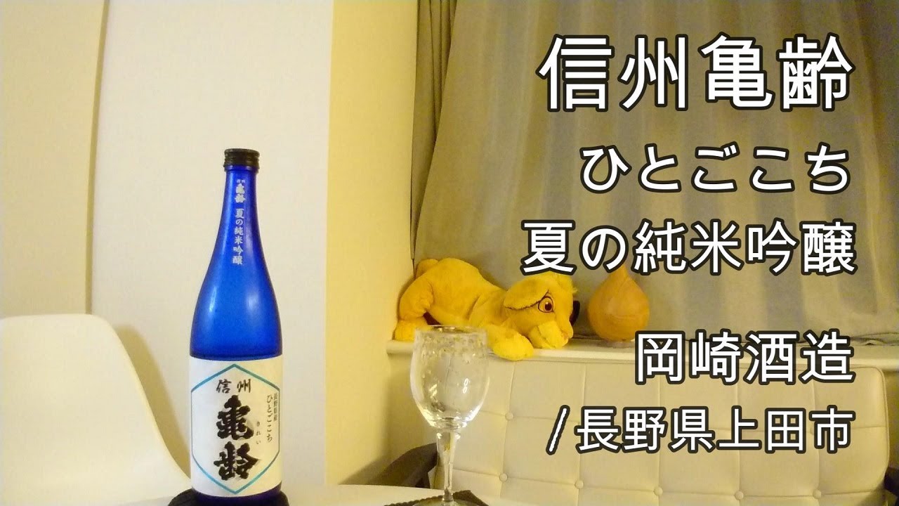 528【信州亀齢 ひとごこち 夏の純吟】日本酒レビュー＋Vlogめいたもの