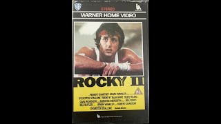 Original Vhs Opening And Closing To Rocky Ii Uk Vhs Tape