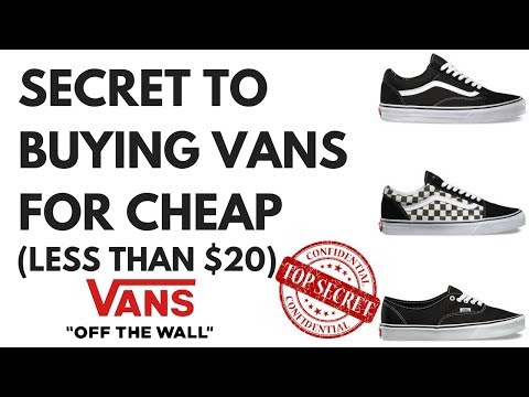 THE SECRET TO BUYING VANS FOR CHEAP 