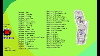 Samsung SCH-E135 Ringtones (2003) on MCP-MA7! | PART THREE! | COMPLETE 40 RINGTONES!