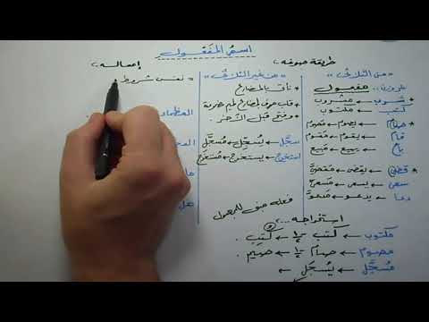 اسم المفعول وإعماله وكيفية استخراجه بسهولة 