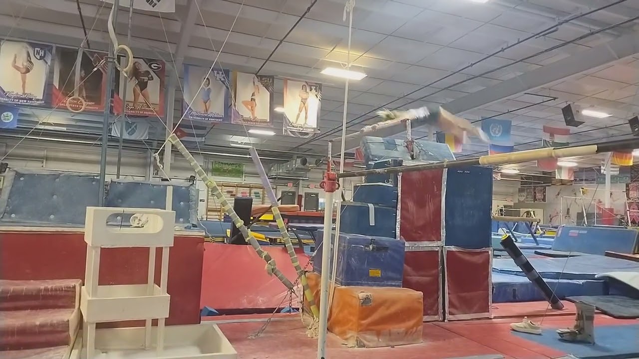 Working on drills for dismounts while I'm hurt