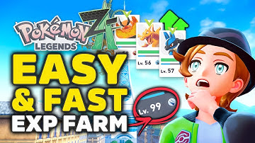 Pokemon Legends Z-A - Easy & Fast EXP Farm LEVEL UP FAST & Max Mega Shards | 600000+ Points Per Hour