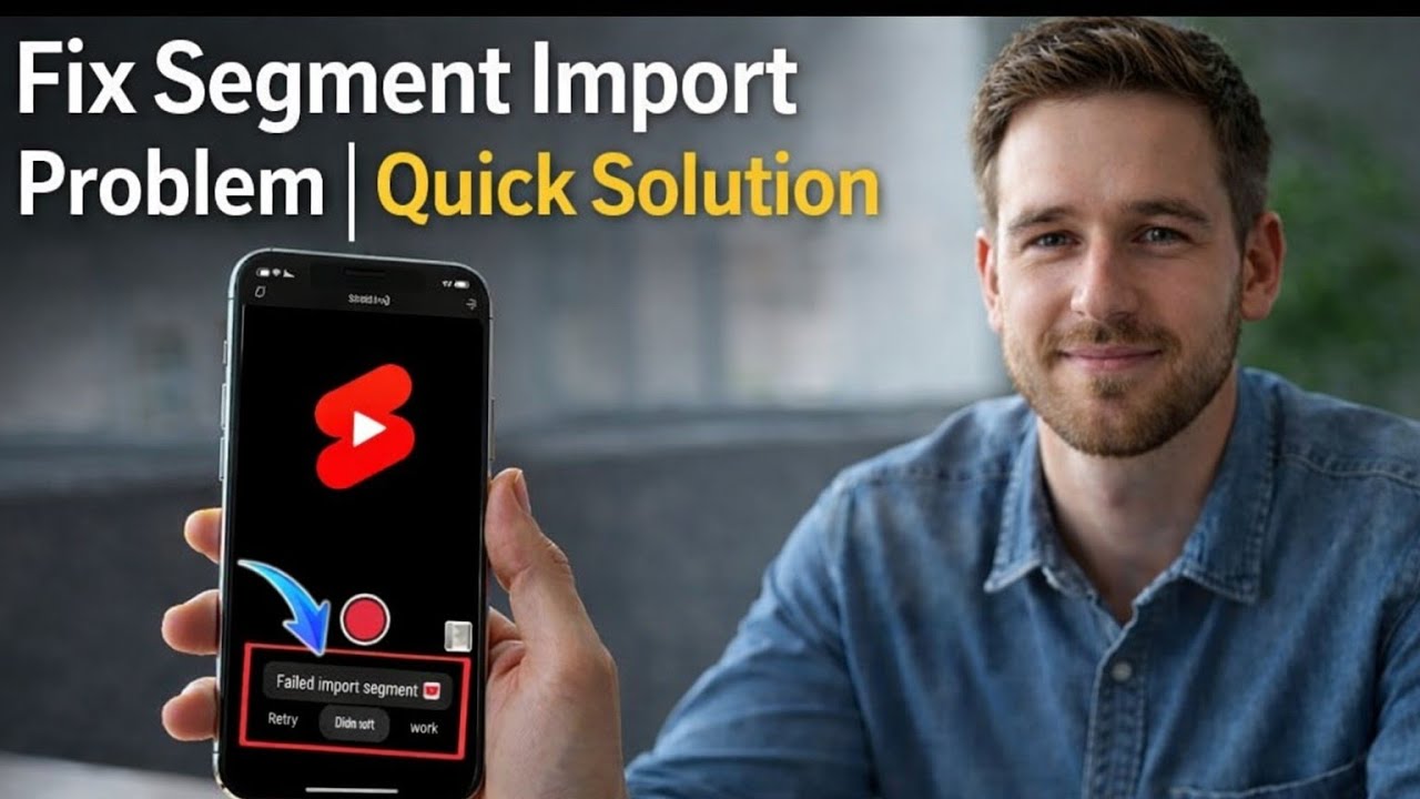 How to Fix Segment Import Problem in Youtube Shorts | Quick Solution ...