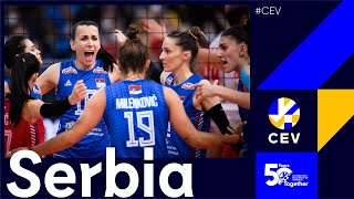 Serbia's Best Attacking Plays at CEV EuroVolley 2021