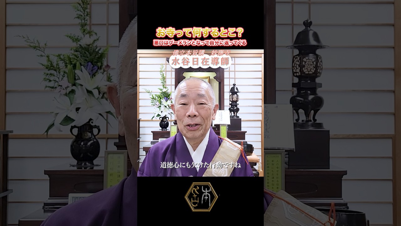 人間関係で悩んだとき、お坊さんが教えてくれる「たった一つの確認」 #南無妙法蓮華経 #妙應寺 #shorts