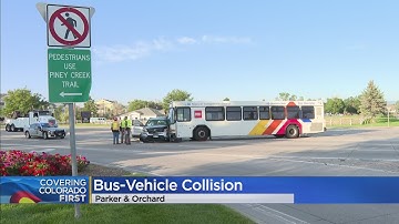 Crash involving RTD bus, several cars on South Parker Road injures several people