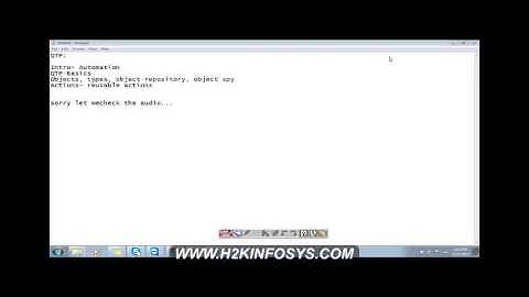 Qtp Online Training Videos