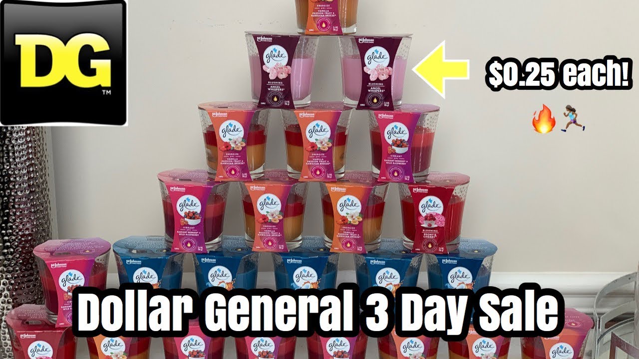 Dollar General 3 Day Sale Glade Candle Couponing Glitch This is a