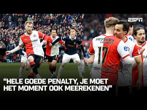 VROEGE RODE KAART, PENALTY IN BLESSURETIJD🤯 | Samenvatting Feyenoord - Go Ahead Eagles