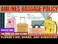 Airline's Baggage Policy | Everything you need to know about carry-on luggage