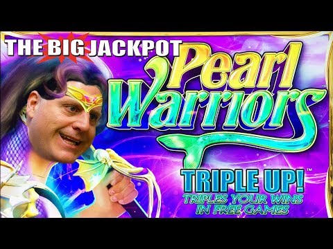 ★ JACKPOT HANDPAY ★ PEARL WARRIORS @ $20 / Spin with The Big Jackpot
