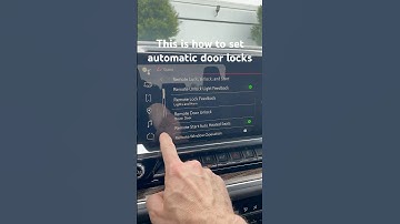 How to Turn on Automatic Door Lock of a 2025 GMC Sierra?