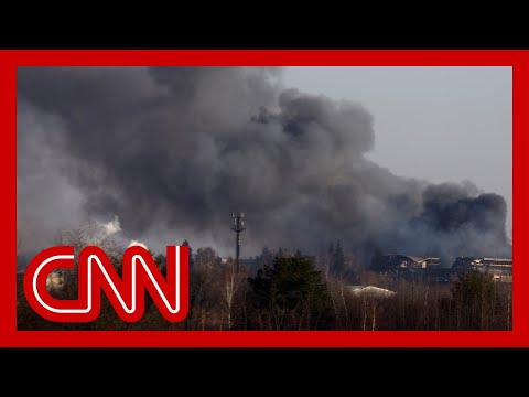 New video: CNN reports from the ground after attack in Lviv