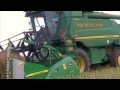 Raps ernte 2009 mit john deere t560i auf hof heckelmann