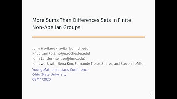 YMC 2020: More Sums Than Differences Sets in Finite Non-Abelian Groups