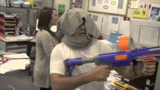 Crazy Office Nerf War - Kids Vs. Adults