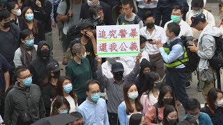 金融街にデモ隊集結 香港各地で混乱続く