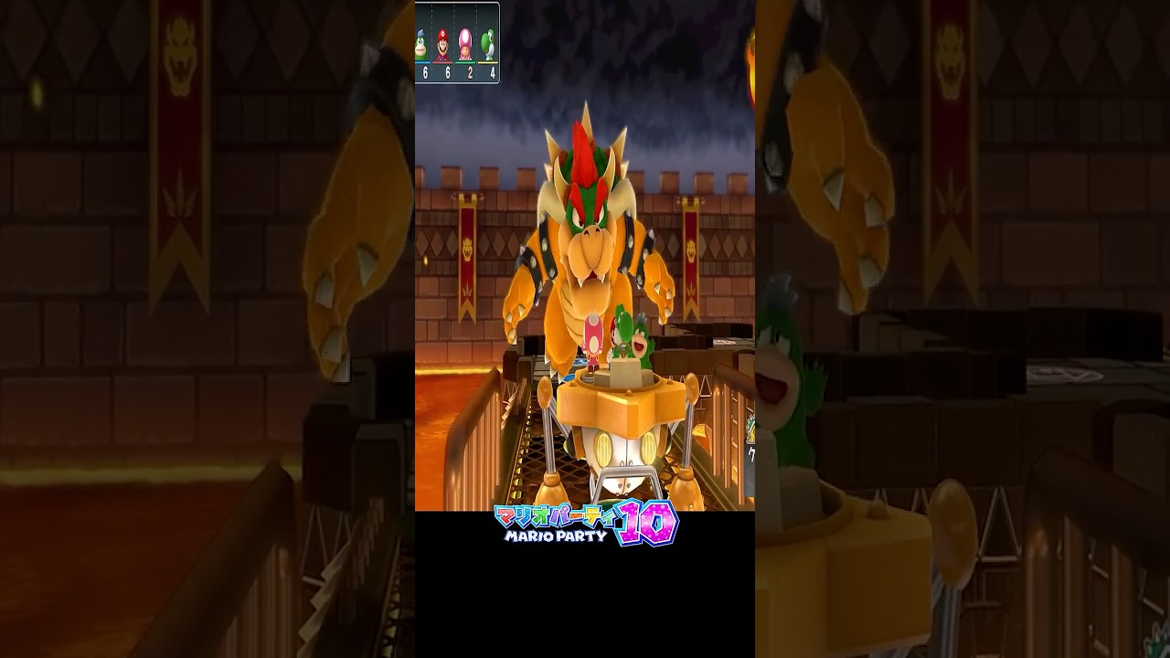 Bowser's Roulette Rage - Mario Party 10 Master Level #shorts #funnyminigames