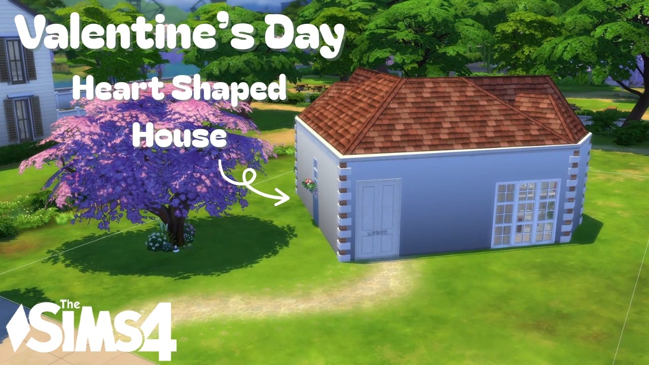 Heart Shaped House for Valentine's Day | The Sims 4 Speed Build