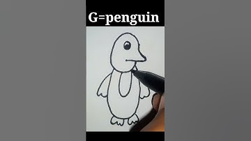 How to draw penguin with alphabets G l #passionofcalligraphy #tiktok