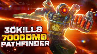 : -164! 30 KILLS & 7000 DAMAGE ON PATHFINDER.EXE      apex legends
