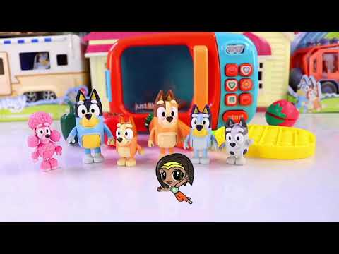 Bluey y Bingo con Microonda Magico