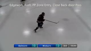 Woburn vs. Belmont Boys Varsity Hockey 2/12/22 | #17 Michael Arsenault Highlights