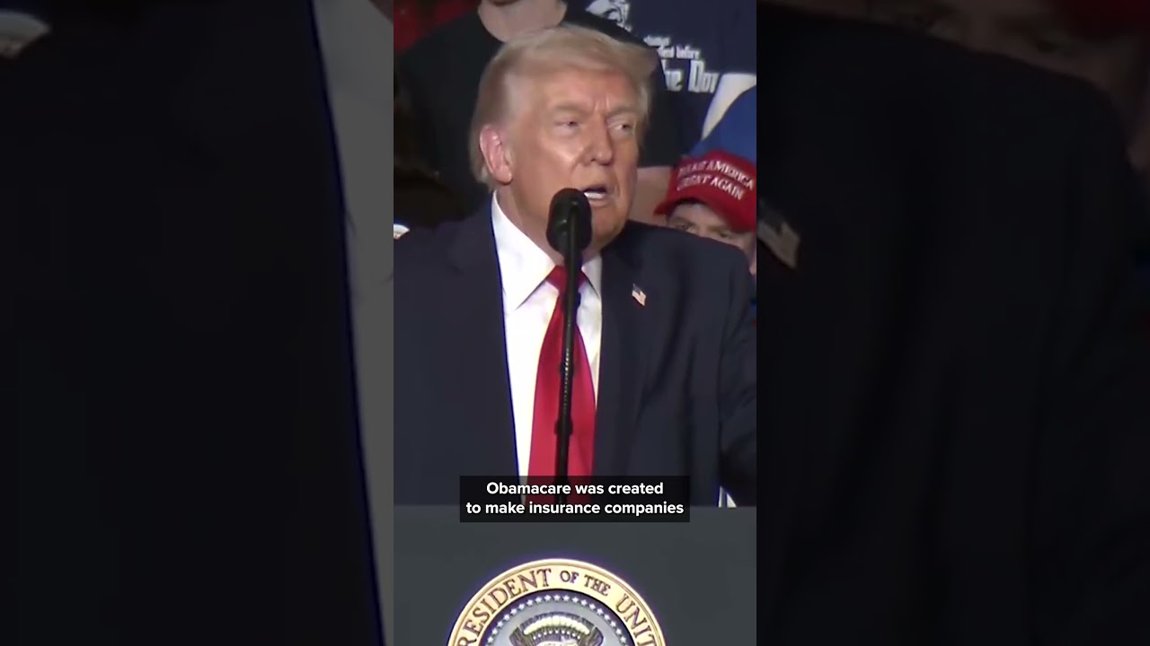 President Trump speaks about the Affordable Care Act