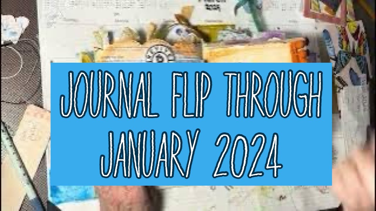 Журнал за январь 2024 года, пролистайте в моем творческом ежедневнике