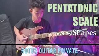 Pentatonic Scale - 5 Shapes - Kenzy - Rotus Guitar Private
