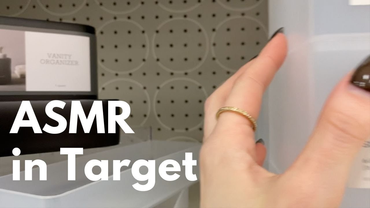 ASMR in Target | tapping and fabric scratching