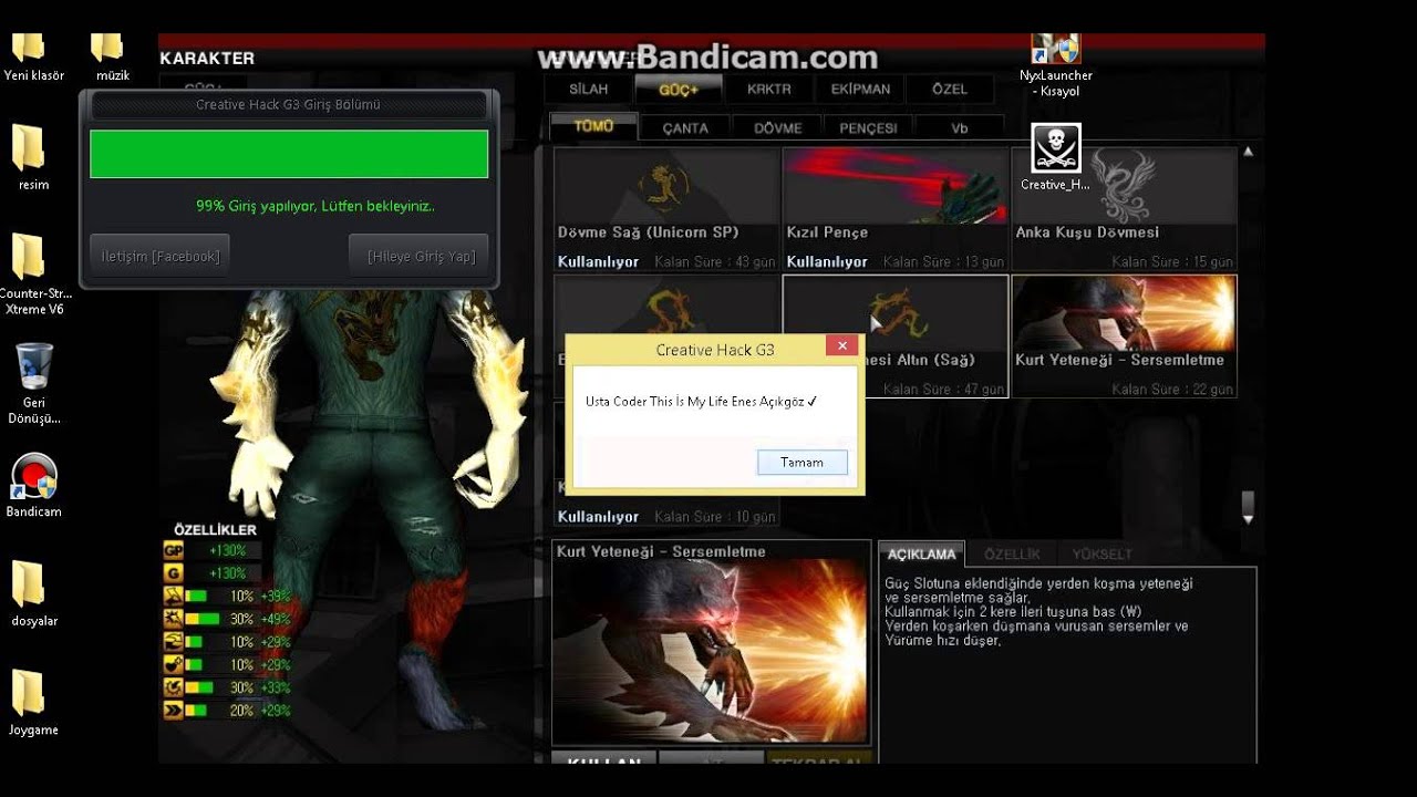 wolfteam hile kullanımı  (crevaty hack)) 2016