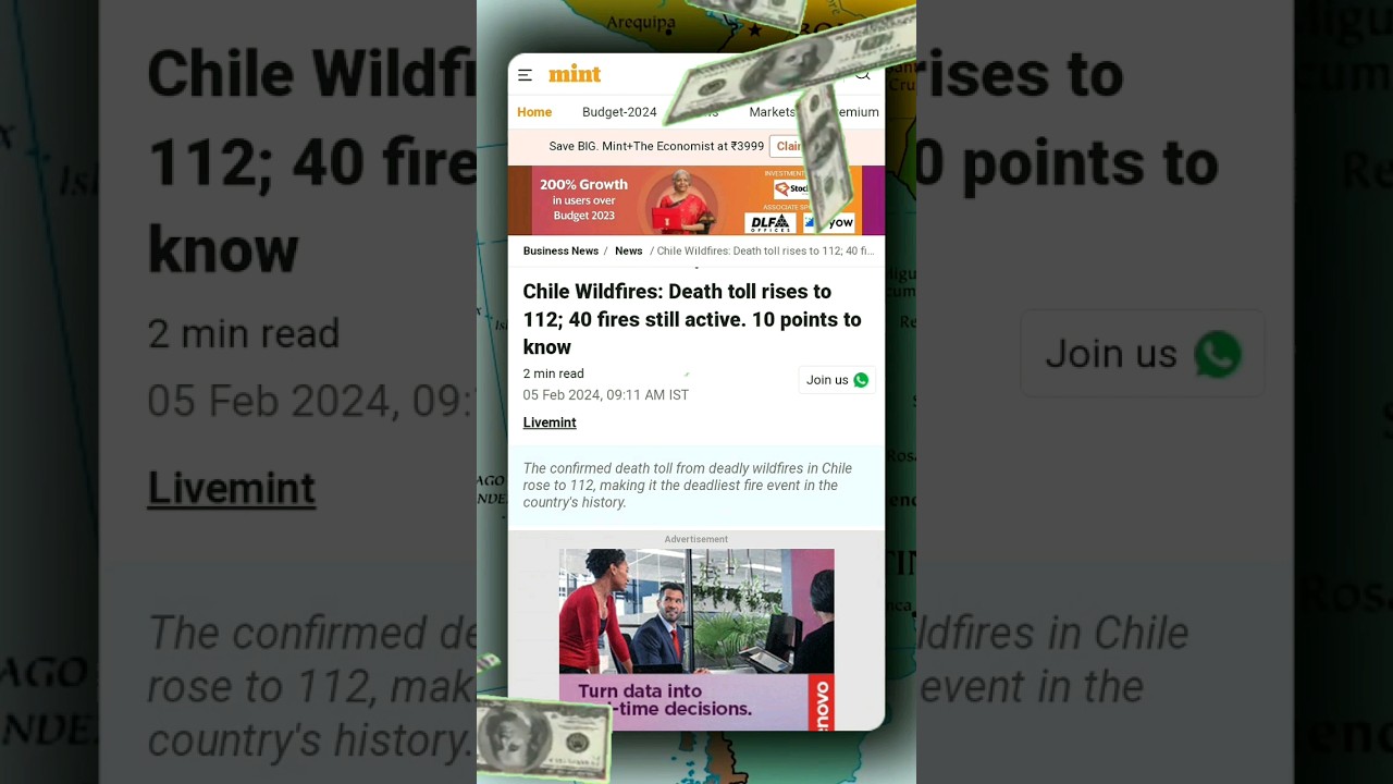 Chile Wildfires: Death toll rises to 110, causing losses to Chile economy 