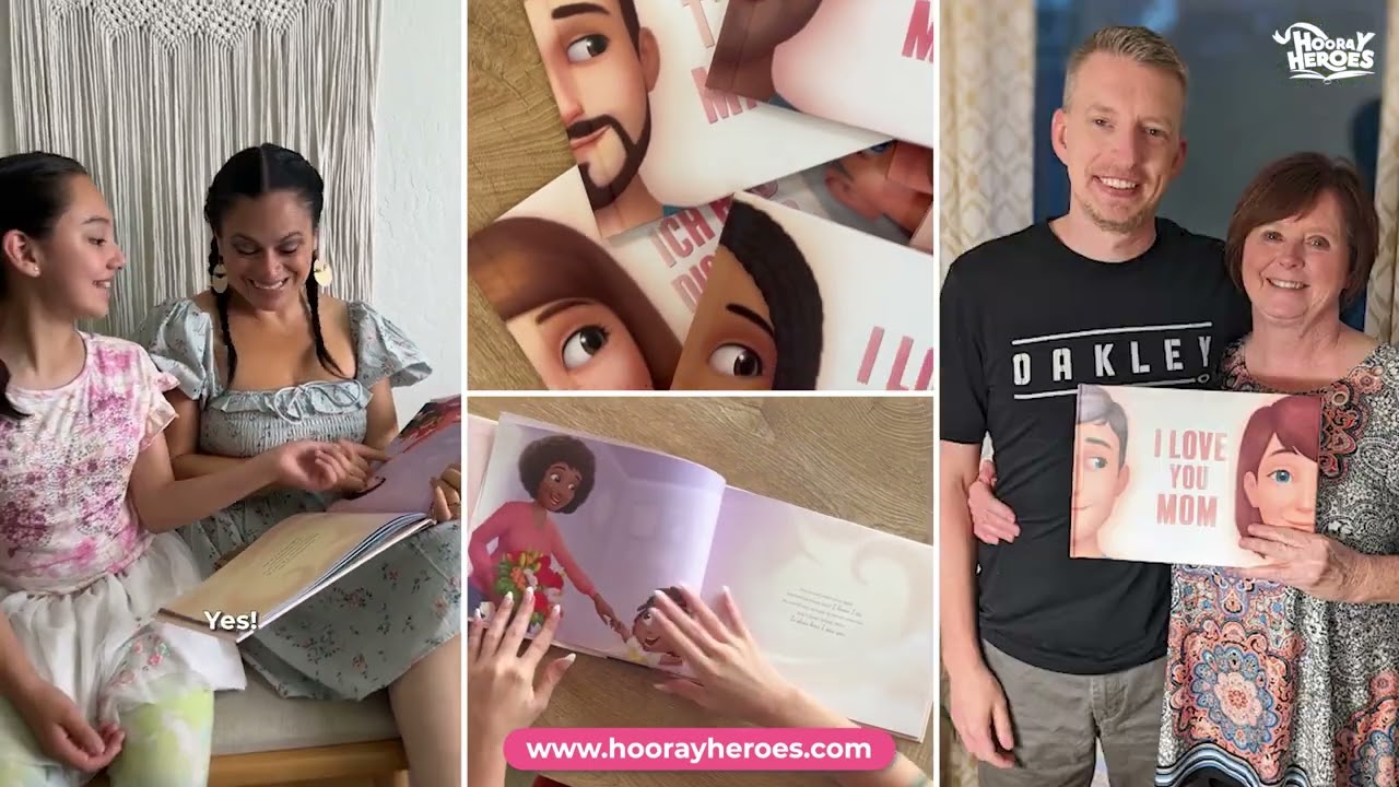 The Ultimate Gift for Mom: 'I Love You Mom' Personalized Book!