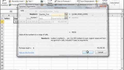 Excel 2010 Tutorial Using Named Ranges in Formulas Microsoft Training Lesson 13.4