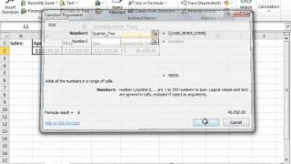 Excel 2010 Tutorial Using Named Ranges in Formulas Microsoft Training Lesson 13.4