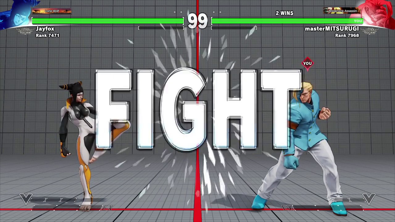 SFV: Jayfox VS masterMITSURUGI (FT2) Rank Match