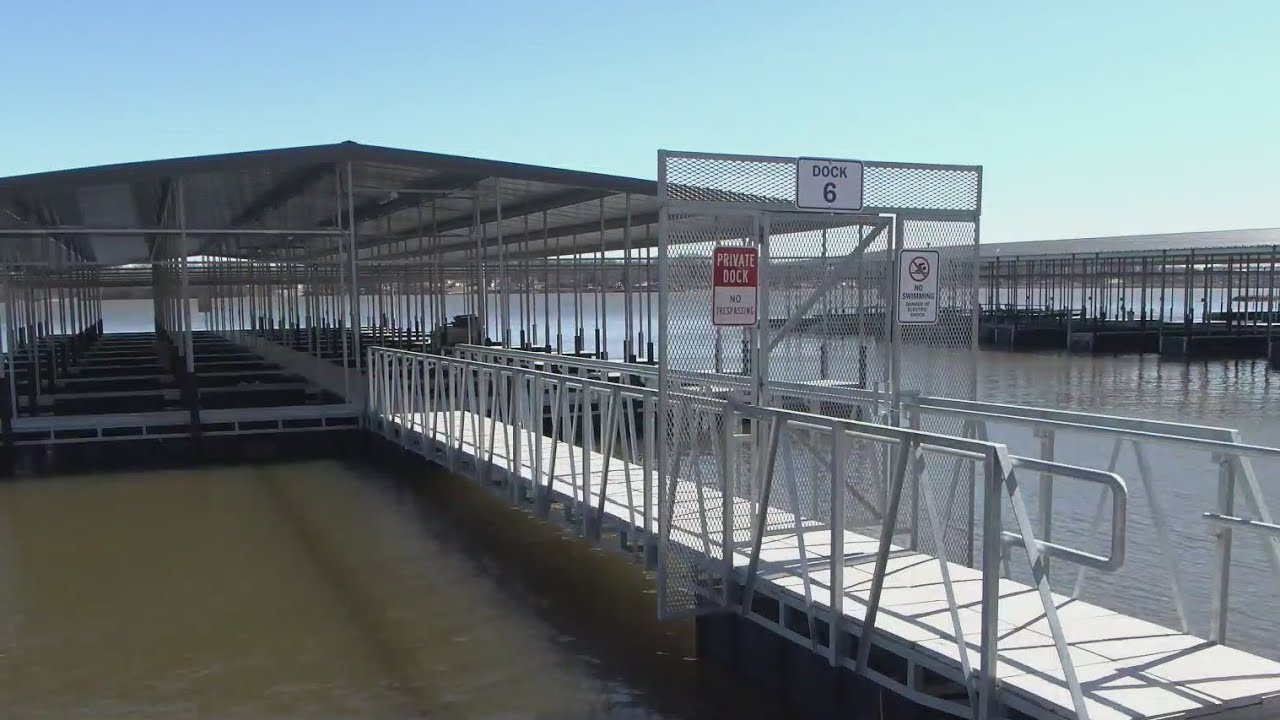 60 new boat docks added in Lake Decatur upgrades - YouTube