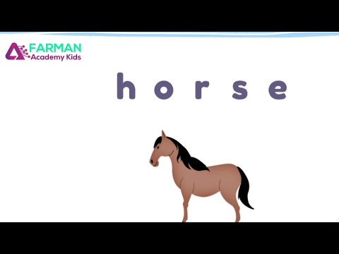 Ordering letters | Spelling words horse | Quickly Learn English kids